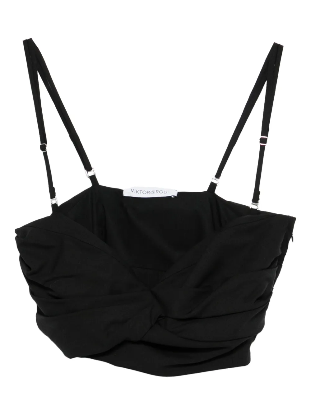 Viktor & Rolf Bralette con ruches - Nero