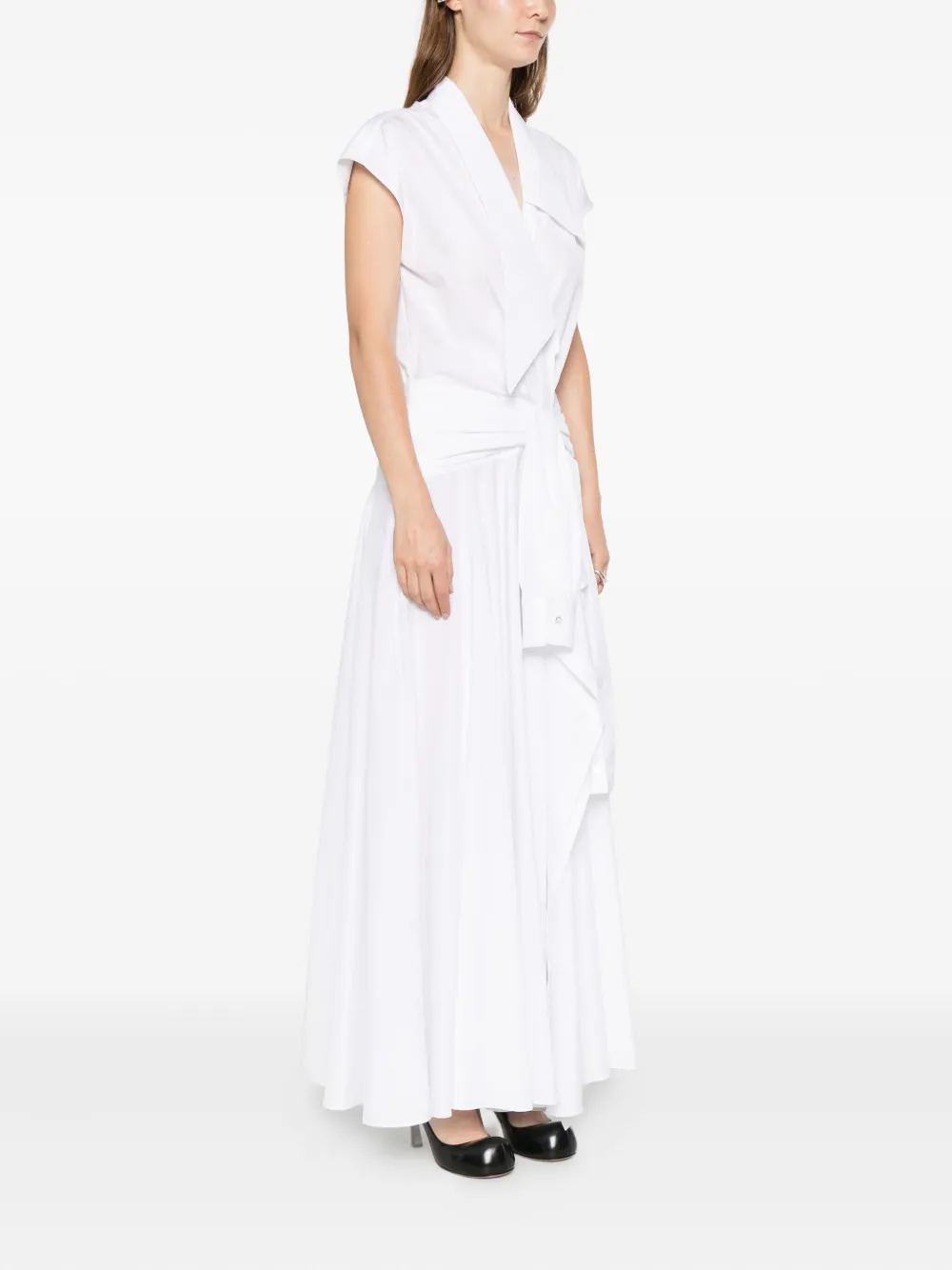 Viktor & Rolf Gedrapeerde wikkeljurk Wit