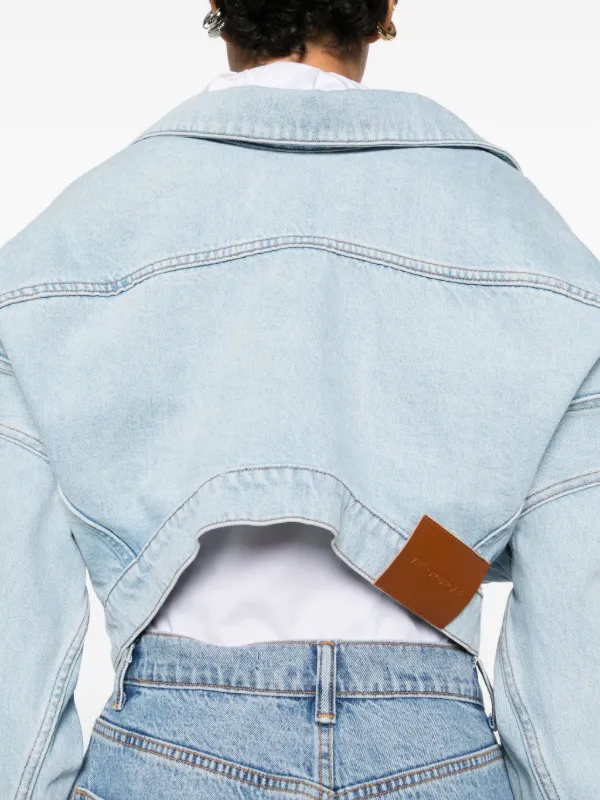 Viktor & Rolf Collared Denim Jacket | Blue | FARFETCH UZ