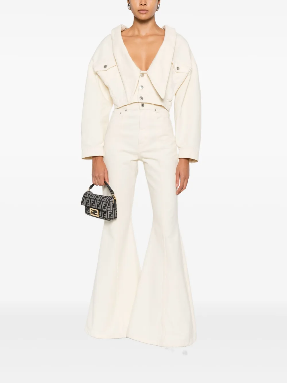 Viktor & Rolf Flared jeans Beige