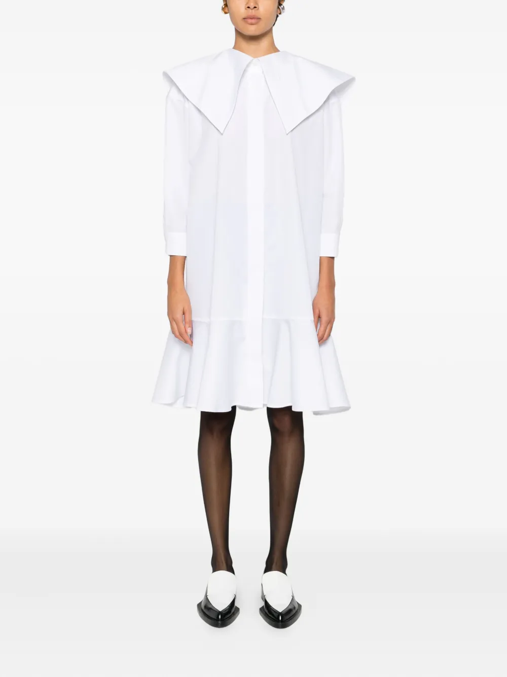 Viktor & Rolf Blousejurk met ruches Wit