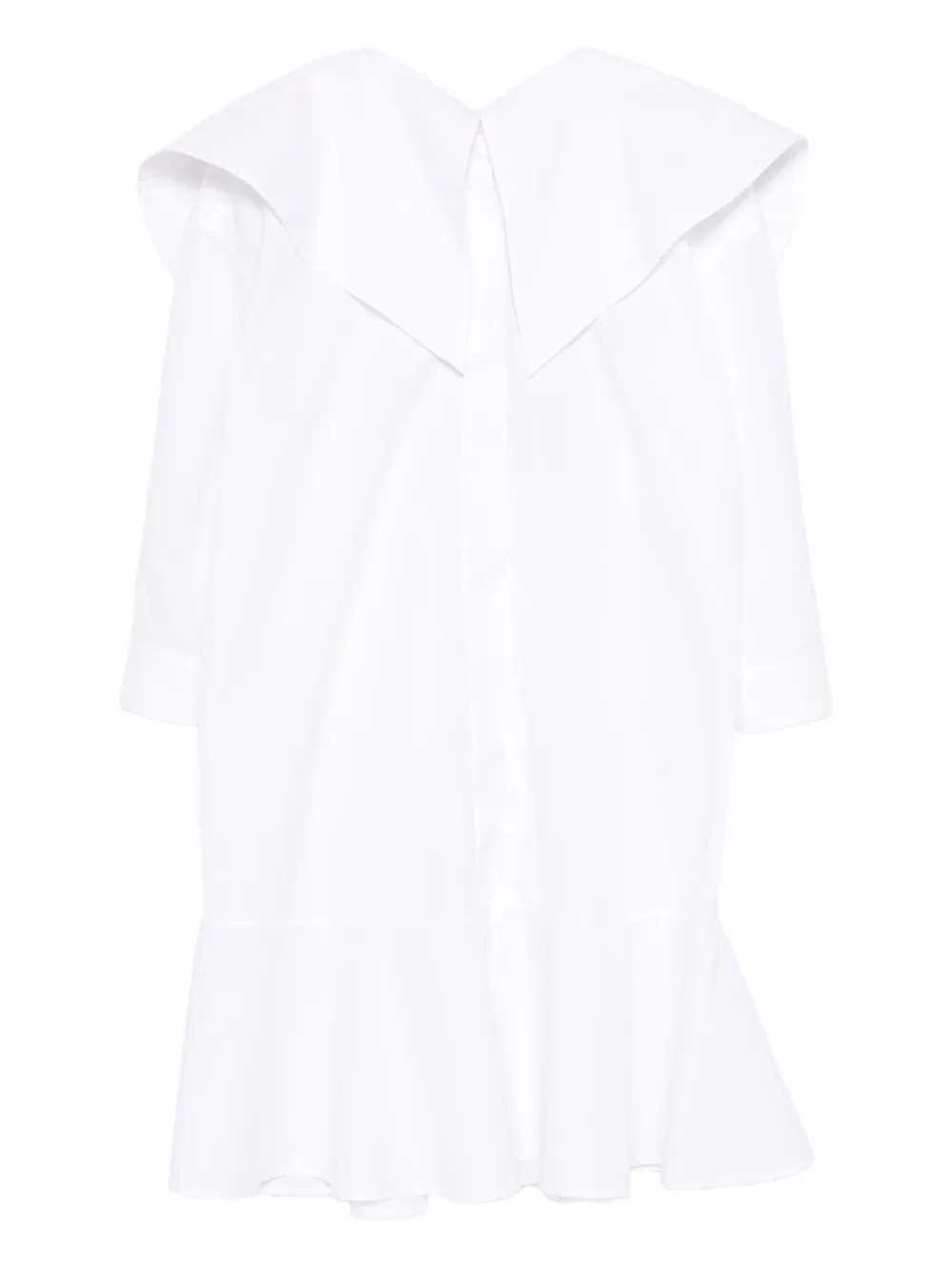 Viktor & Rolf Chemisier midi con ruches - Bianco