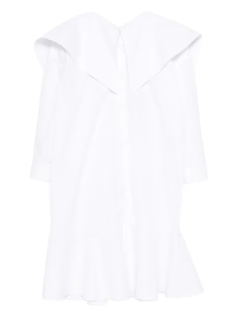 Viktor & Rolf mellemlang skjortekjole med flæser