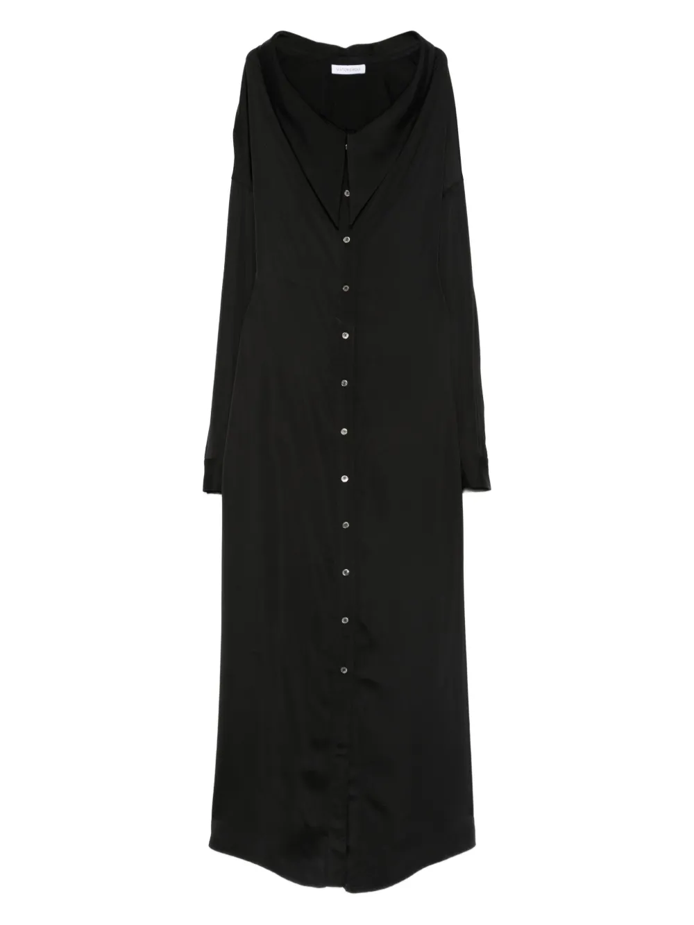 Viktor & Rolf Chemisier lungo con scollo ampio - Nero