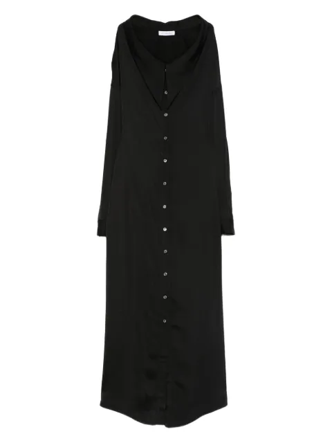 Viktor & Rolf lang skjortekjole med dyb halsudskæring