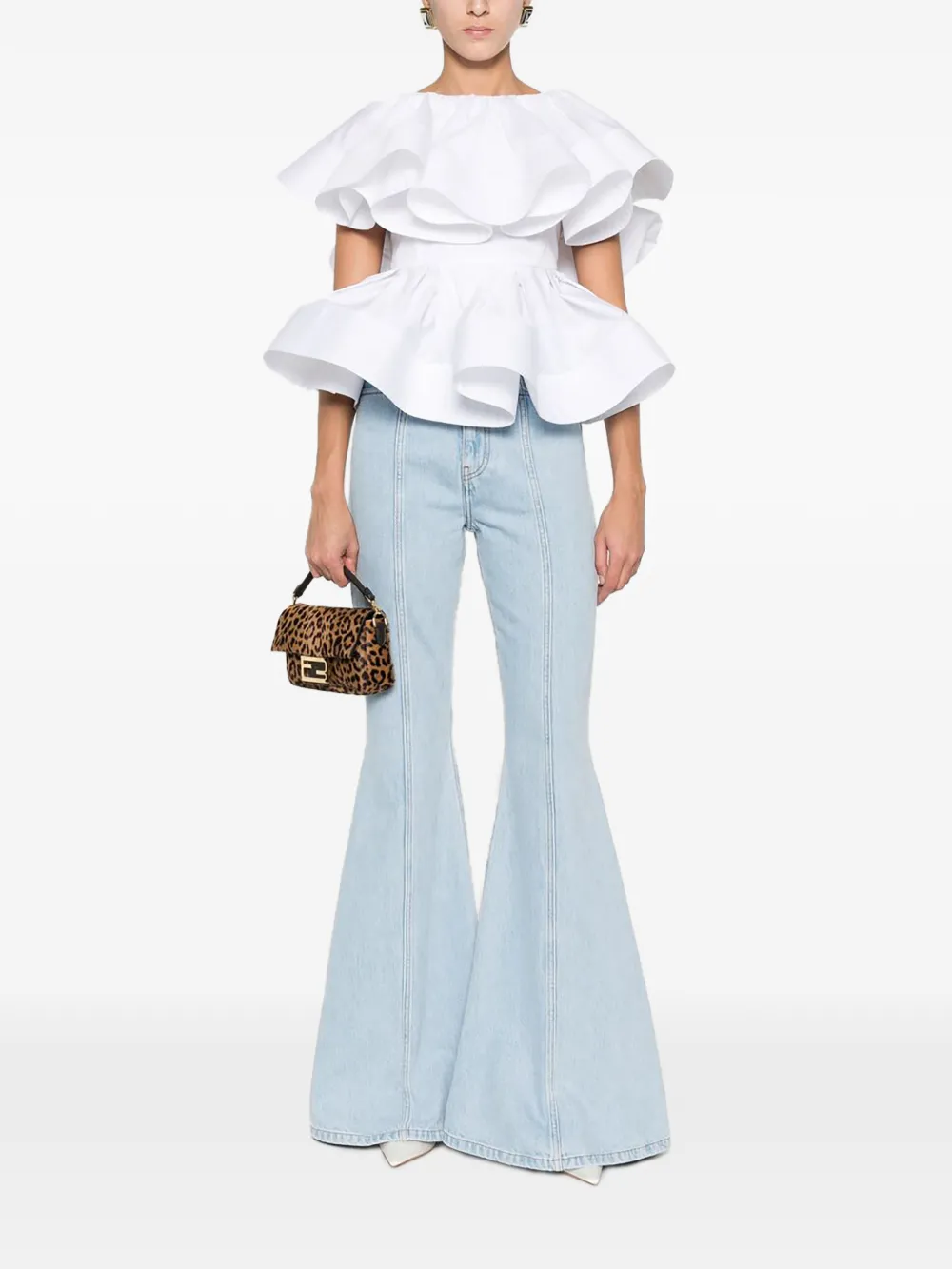 Viktor & Rolf Blouse met ruches Wit
