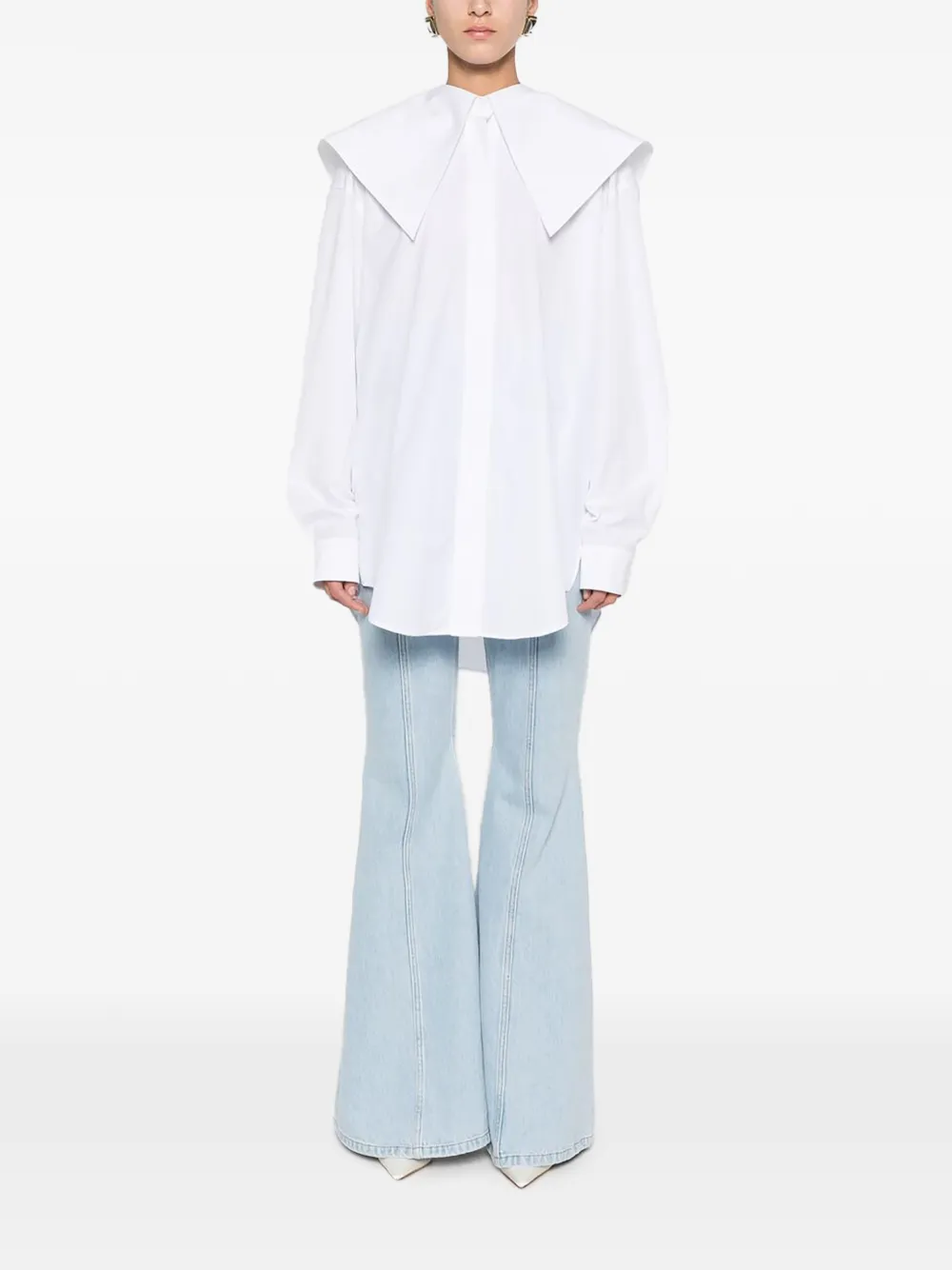 Viktor & Rolf Blouse met volant-detail Wit