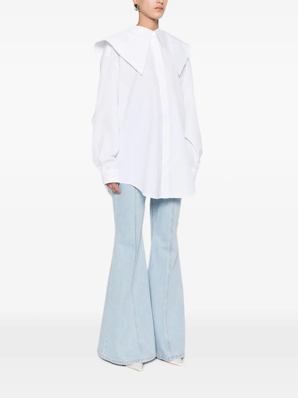 Viktor & Rolf Blouse met volant-detail Wit