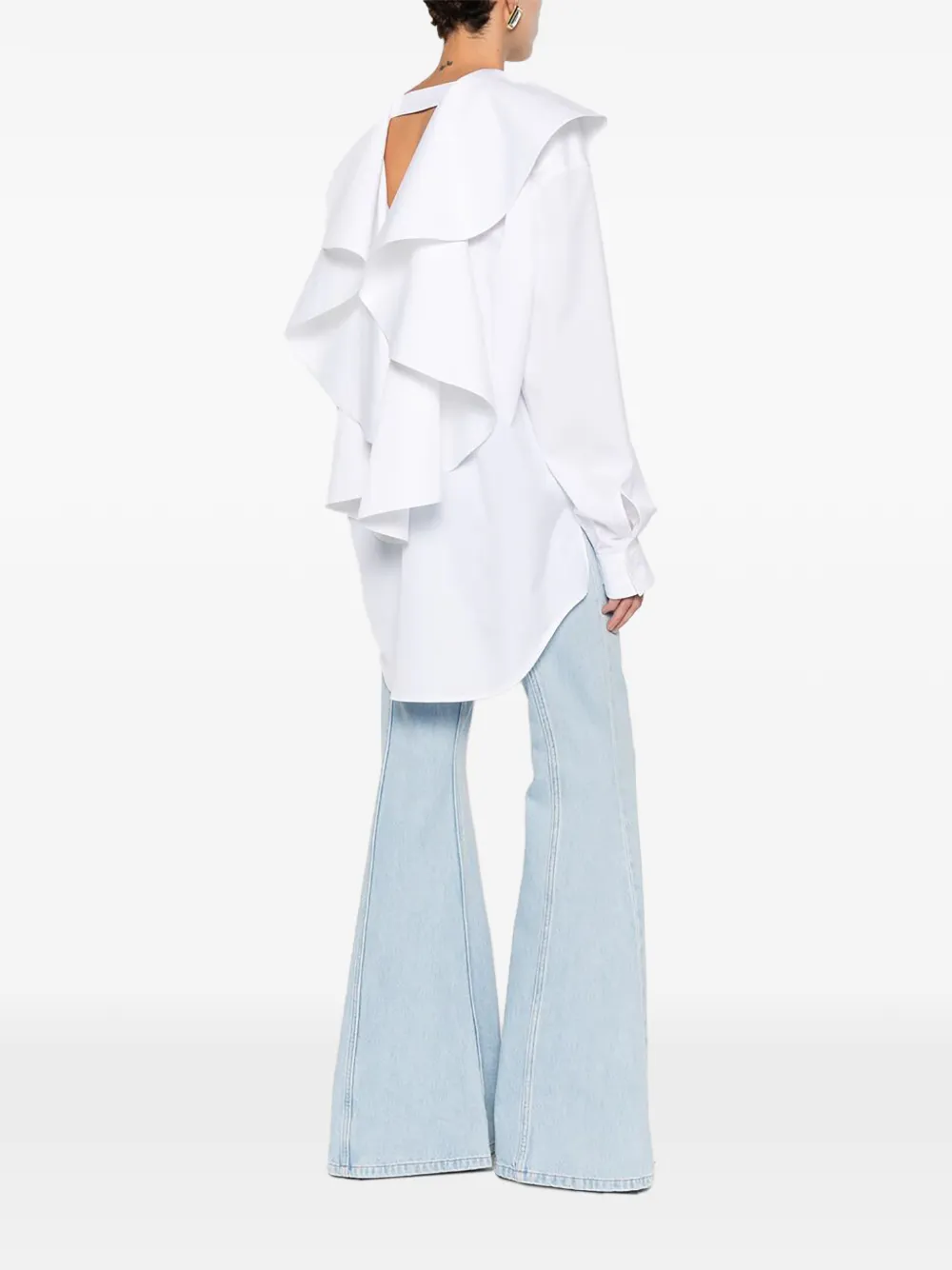 Viktor & Rolf Blouse met volant-detail Wit