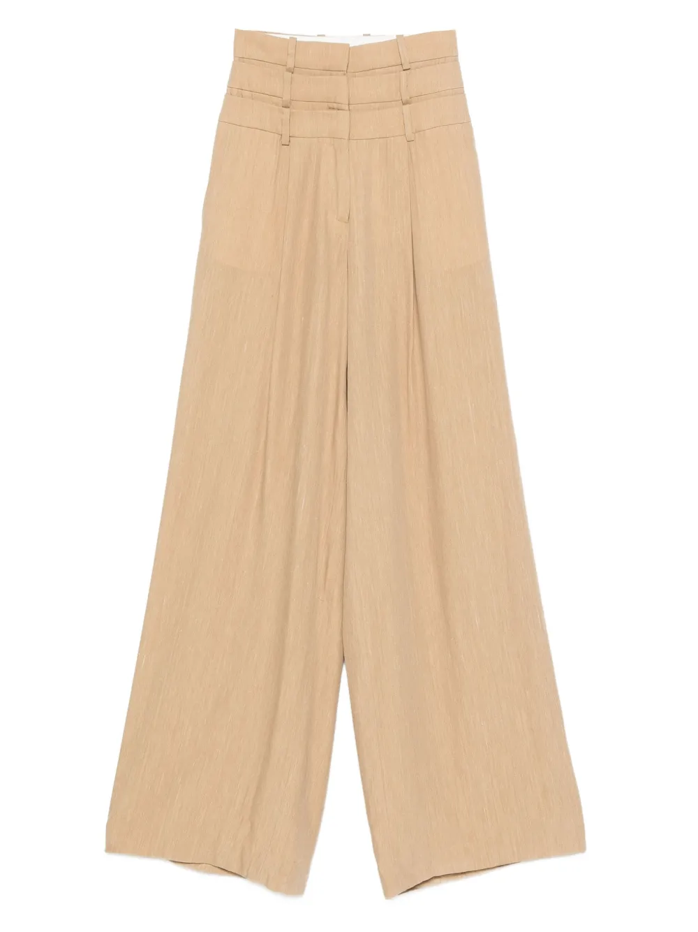 Viktor & Rolf Hose im Layering-Look - Nude