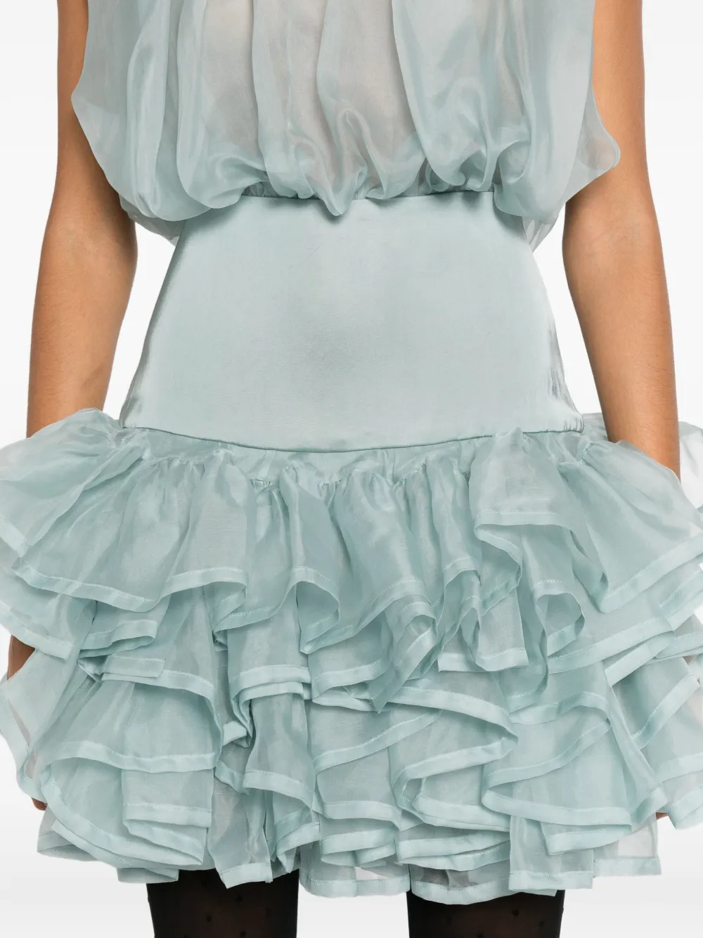 Viktor & Rolf Mini-jurk met ruches Blauw