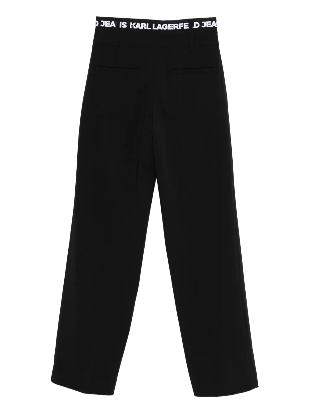 Karl Lagerfeld Jeans Pantalon met logo tailleband Zwart