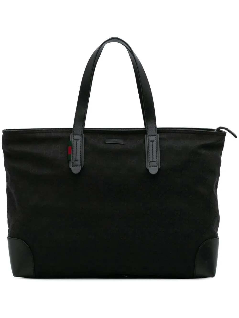 Gucci Pre-Owned 2016-2025 GG Canvas Web tote bag | Black | Image 1