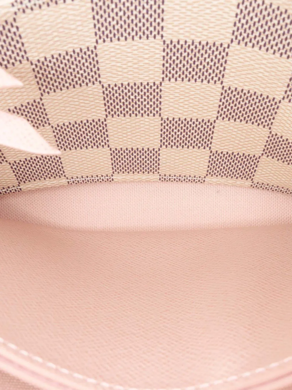 Pre-owned Louis Vuitton 2021-2025 Damier Azur Pochette Felicie Crossbody Bag In White
