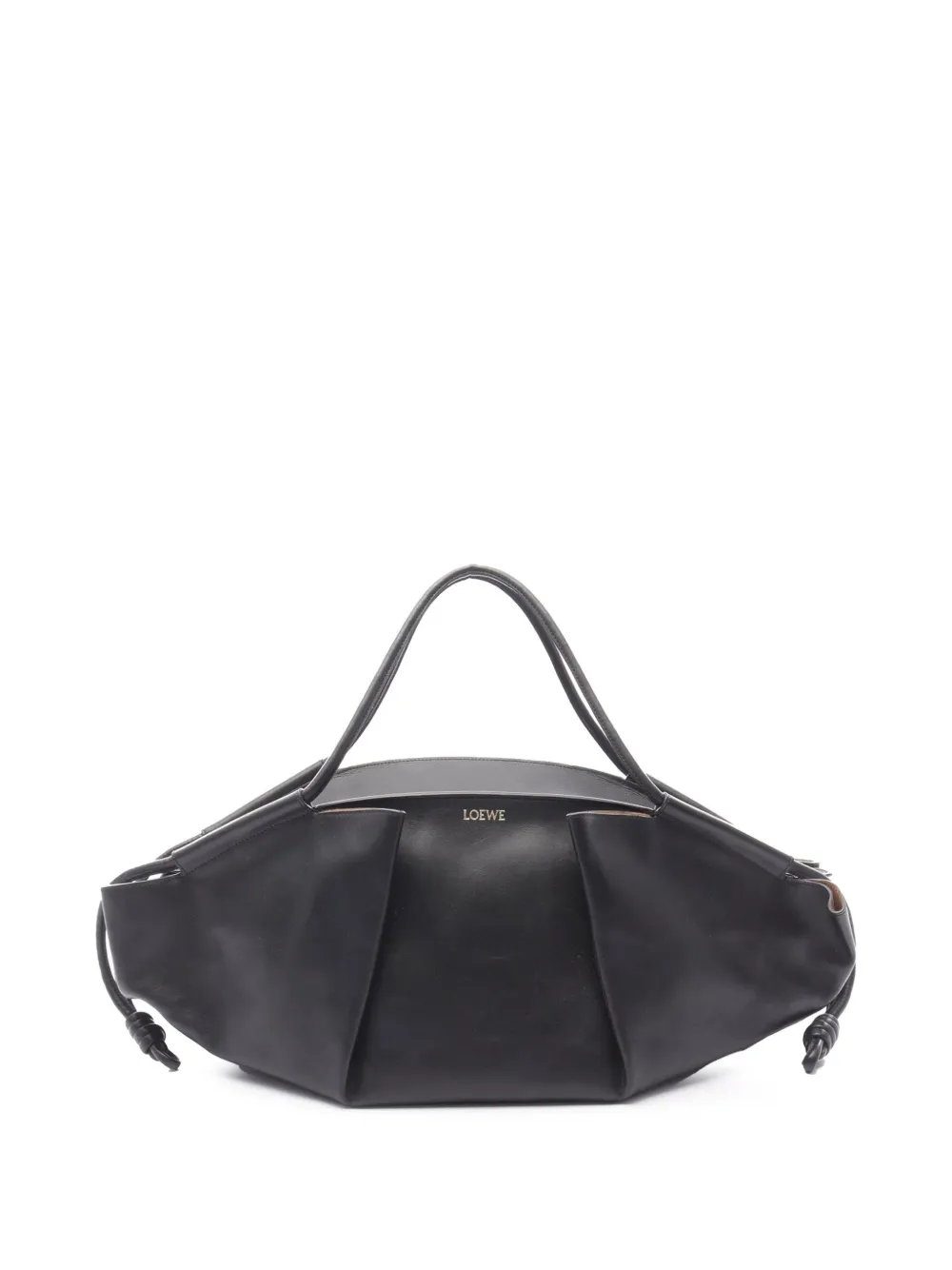 Loewe Pre-Owned 2000-2025 XL Shiny Calfskin Paseo tote bag - Black