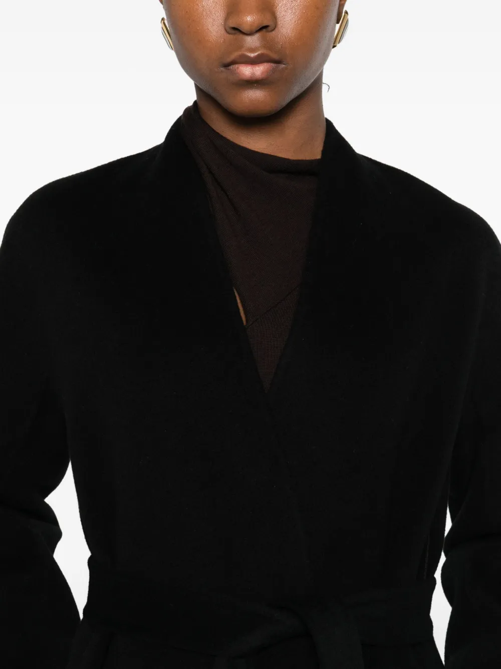 The Curated Collection Modern Coat In Black