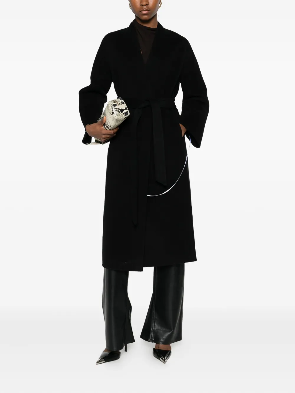 The Curated Collection Modern Coat In Black