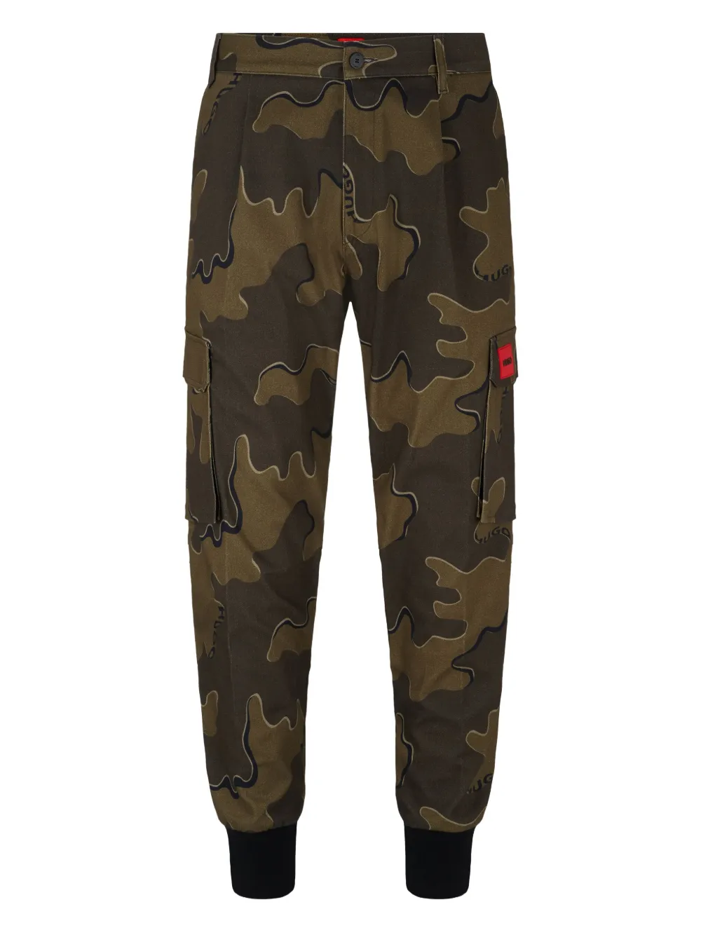 HUGO Calça com padronagem camuflada | Verde | Image 1