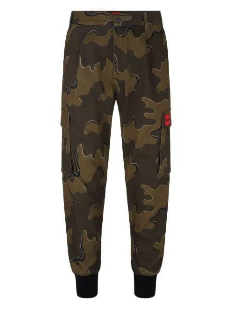 HUGO Calça com padronagem camuflada