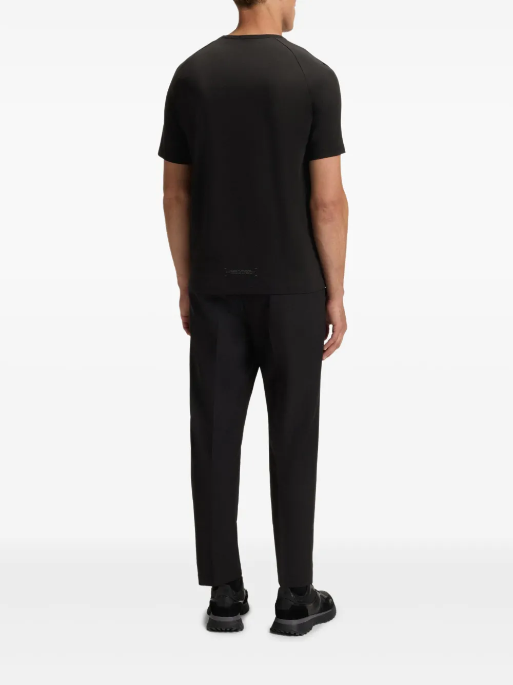 BOSS Tee Urban Tech T-shirt Zwart