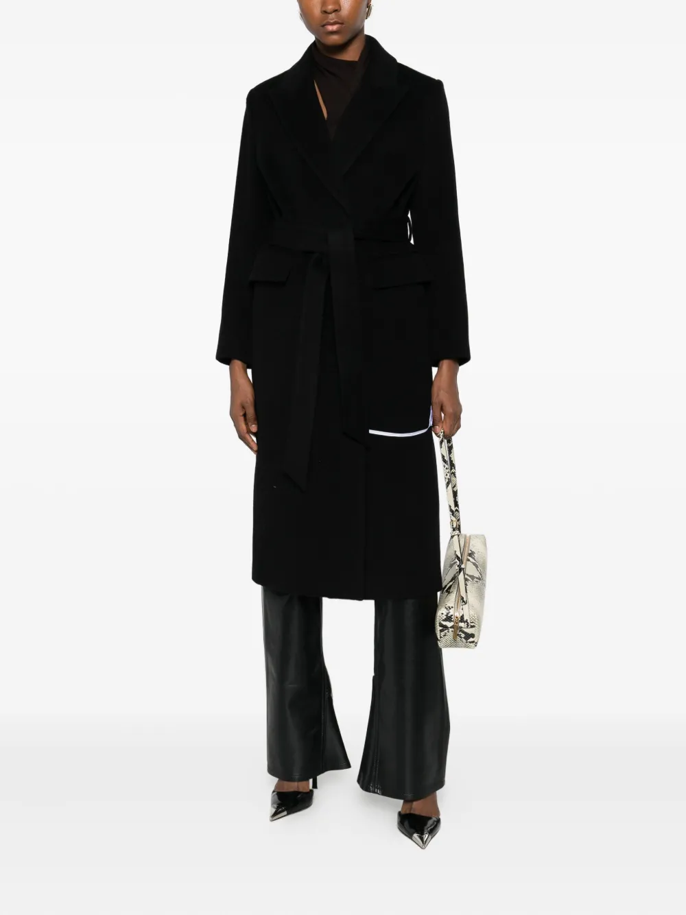 The Curated Collection Parisian Coat In Black