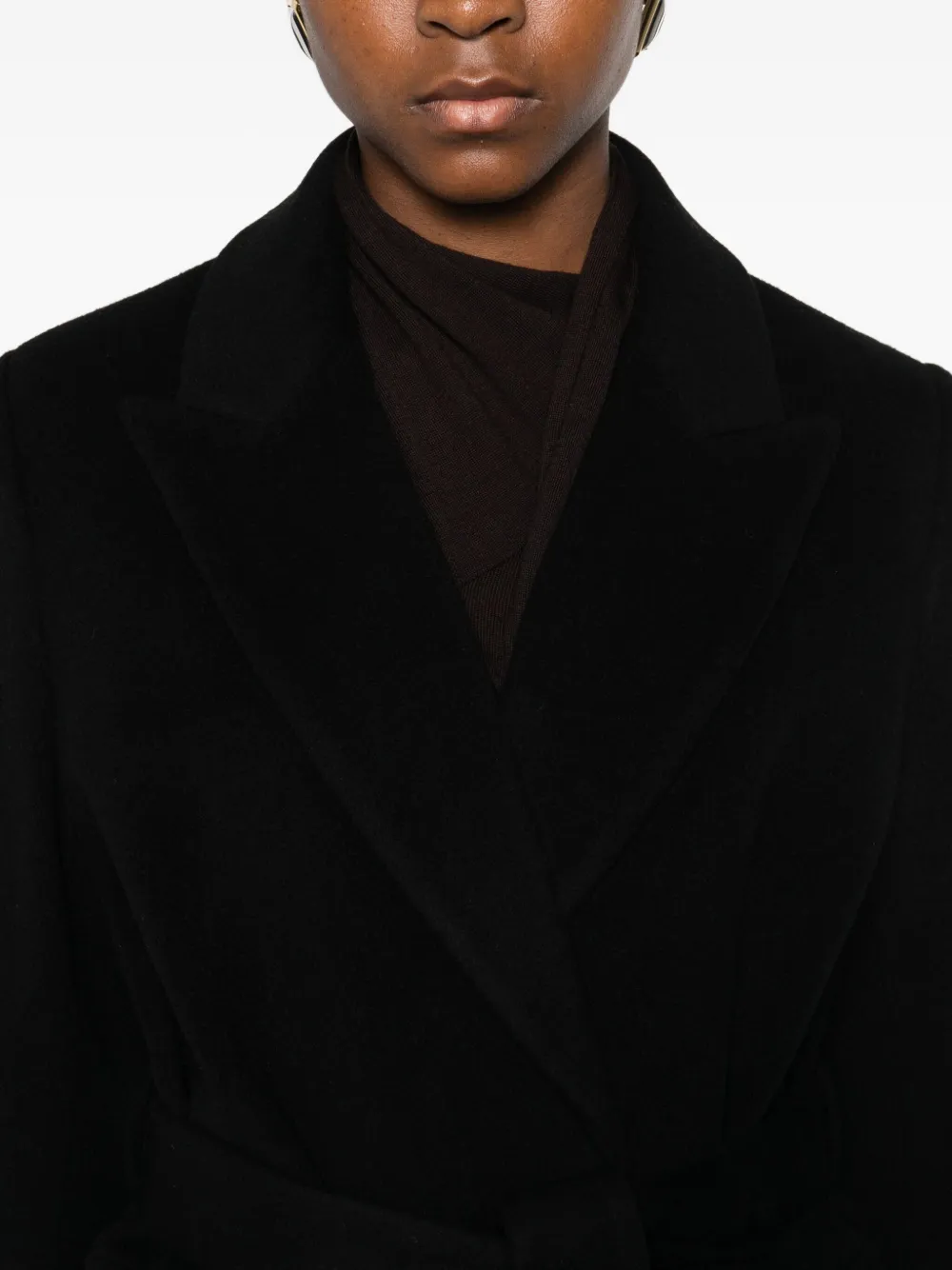 The Curated Collection Parisian Coat In Black