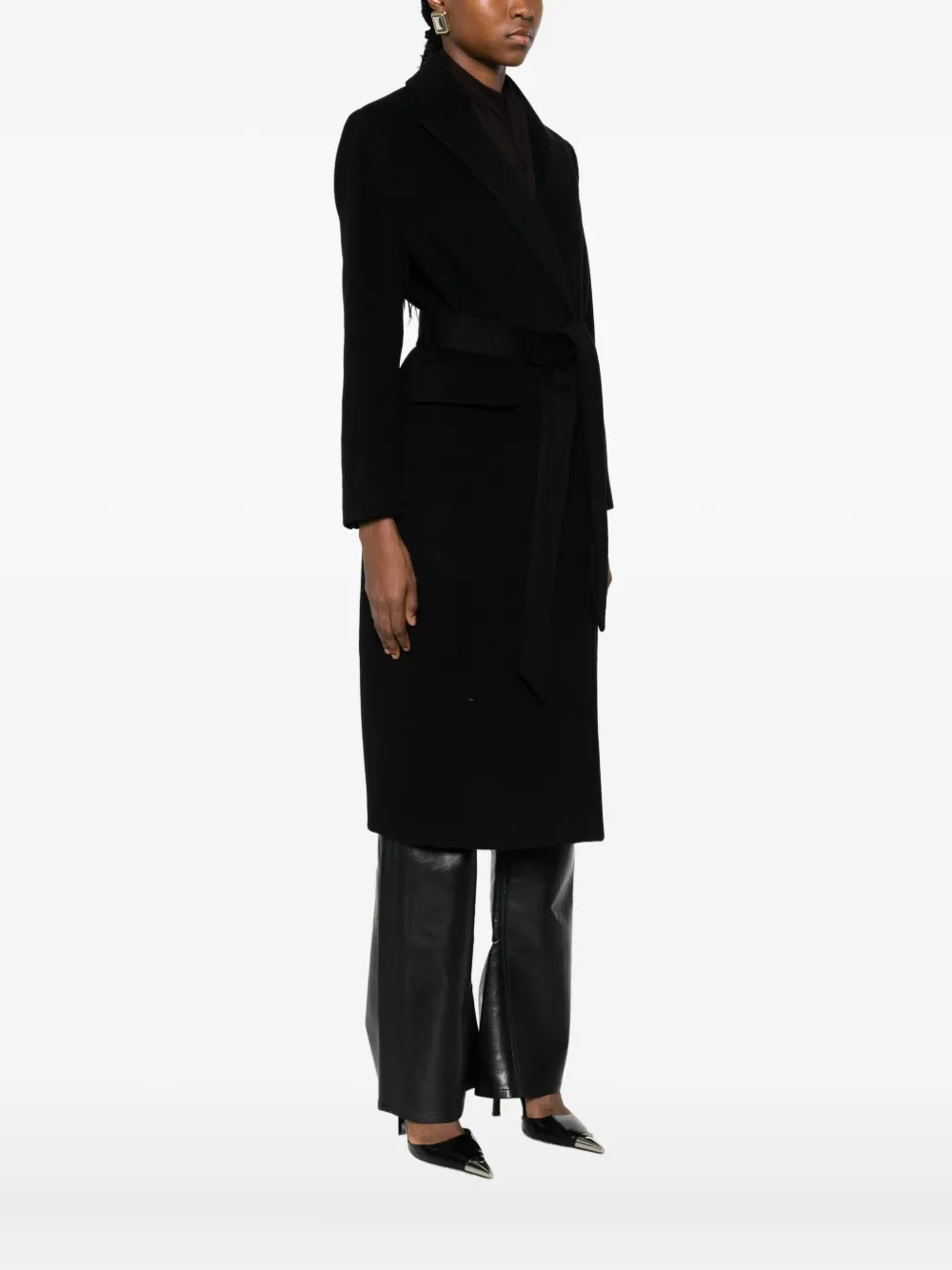 The Curated Collection Parisian Coat In Black