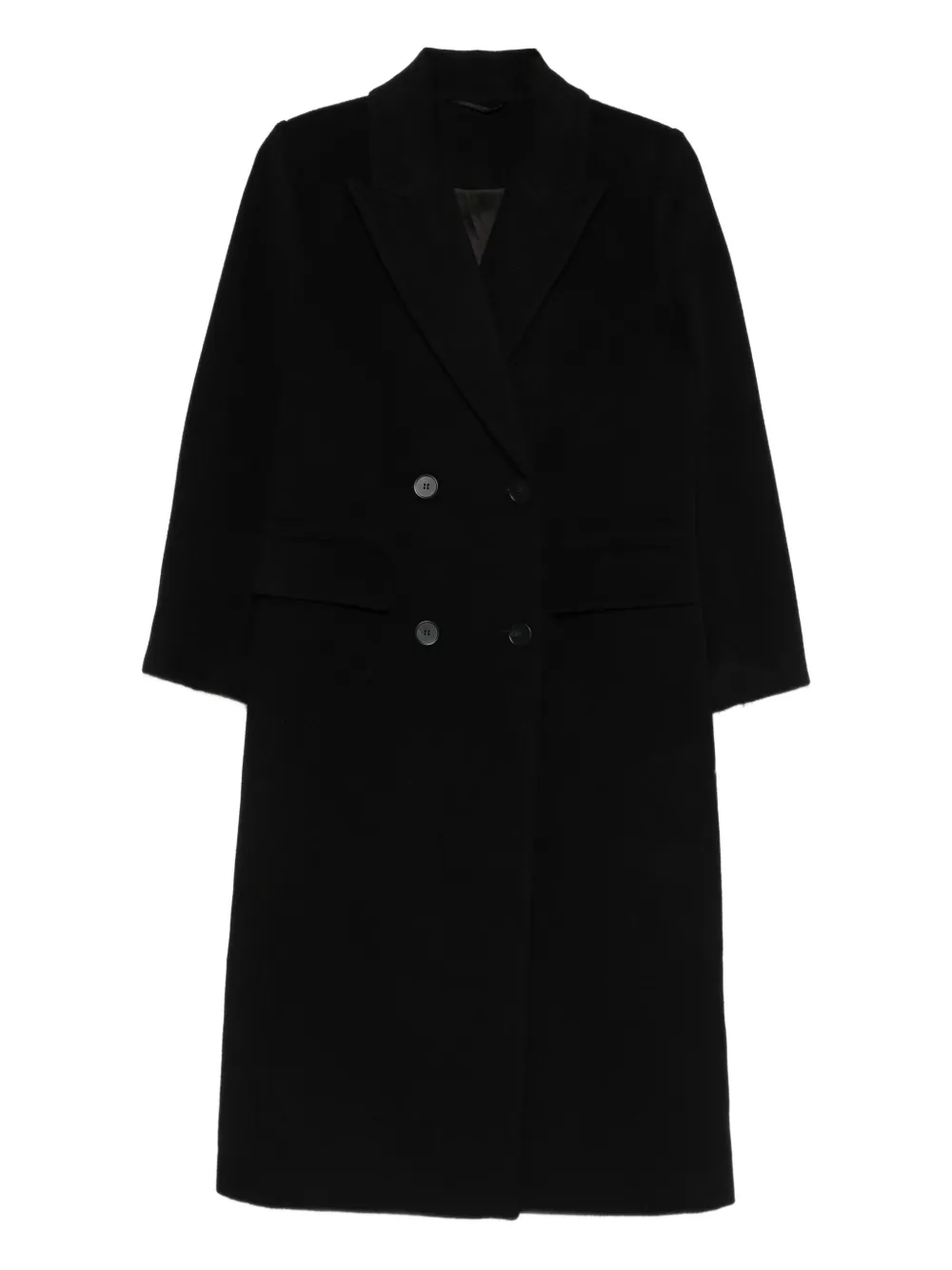 The Curated Collection معطف بصفي أزرار | أسود | Image 1
