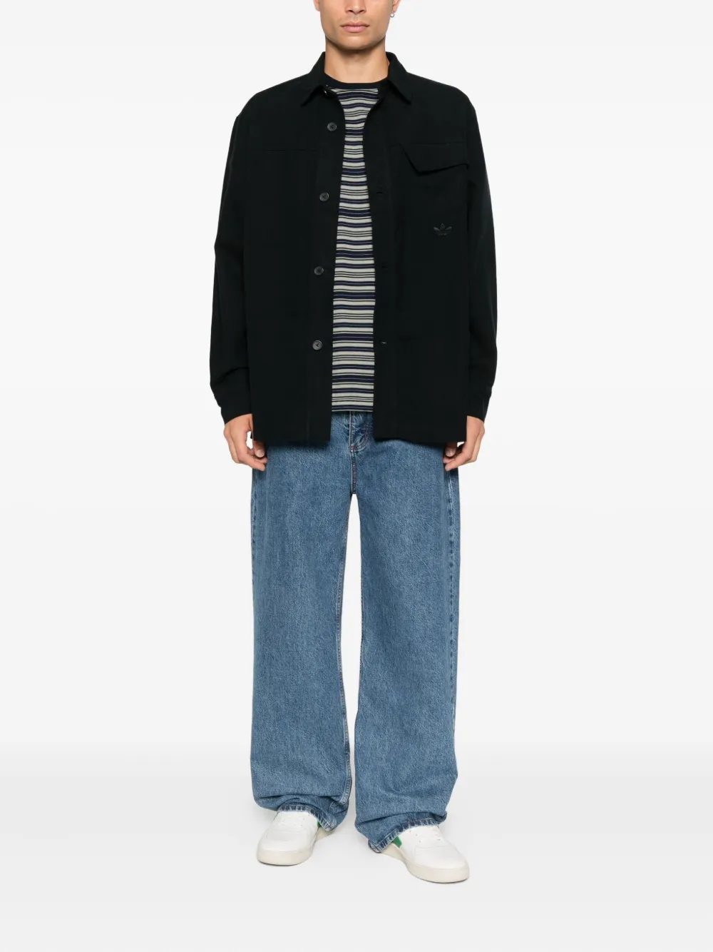 adidas buttoned pocket overshirt | Shirt Jackets | Image 2