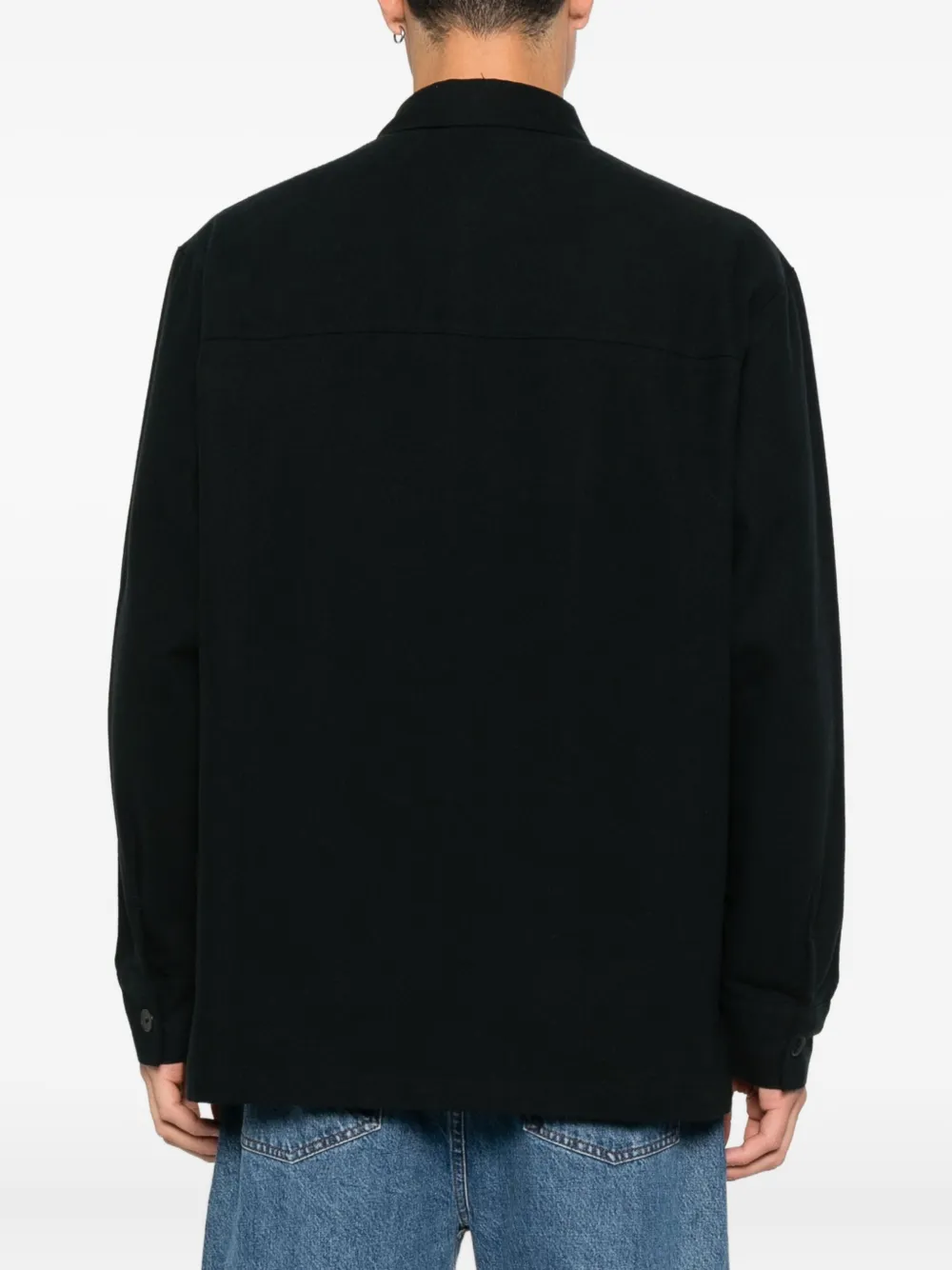 adidas Shirtjack met zak en knopen Zwart