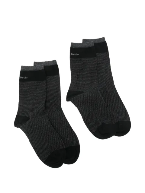 Marc O'Polo striped logo-detail socks