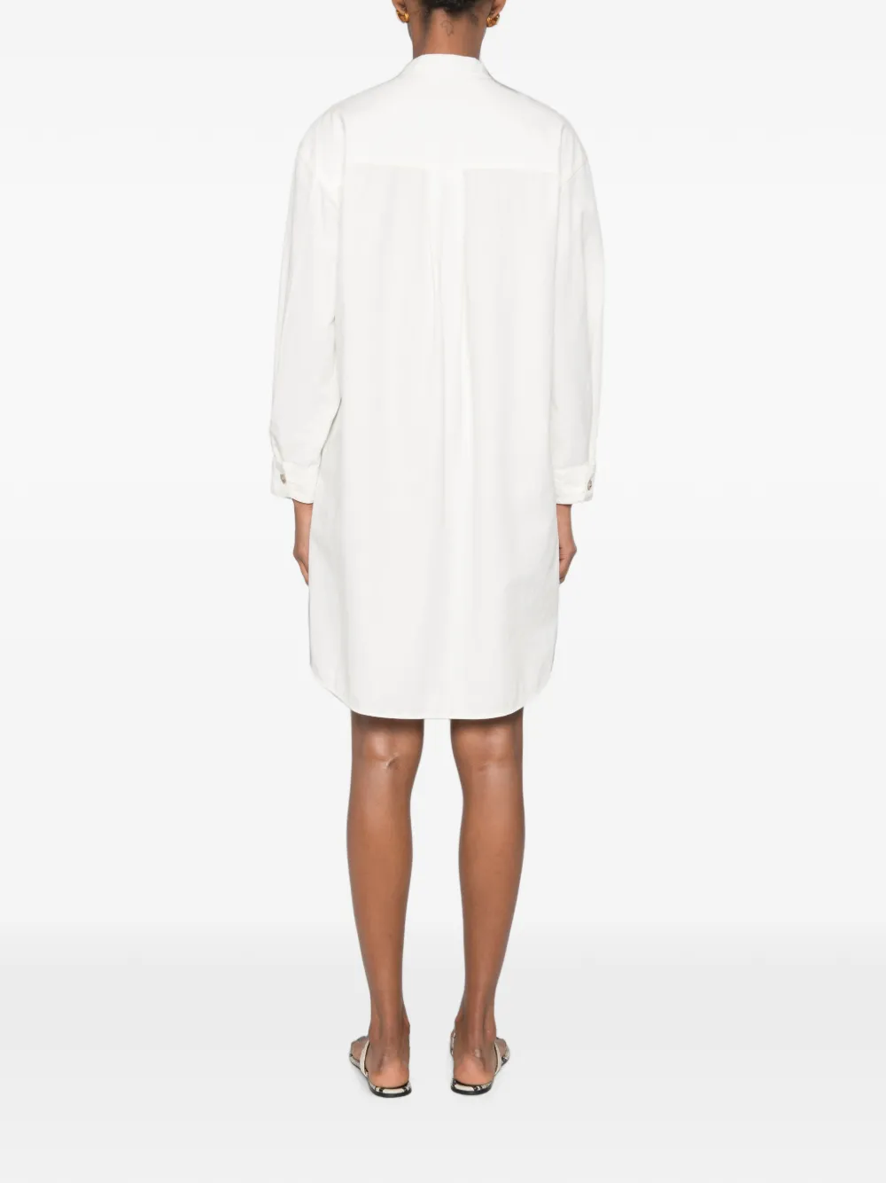 Marc O'Polo Button-down mini-jurk met borstzak Wit