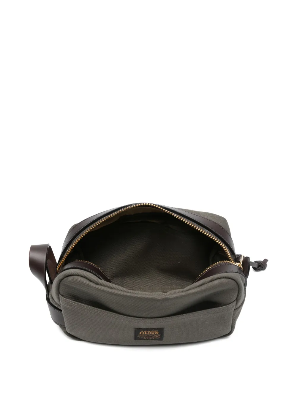Filson Toilettas met rits Groen