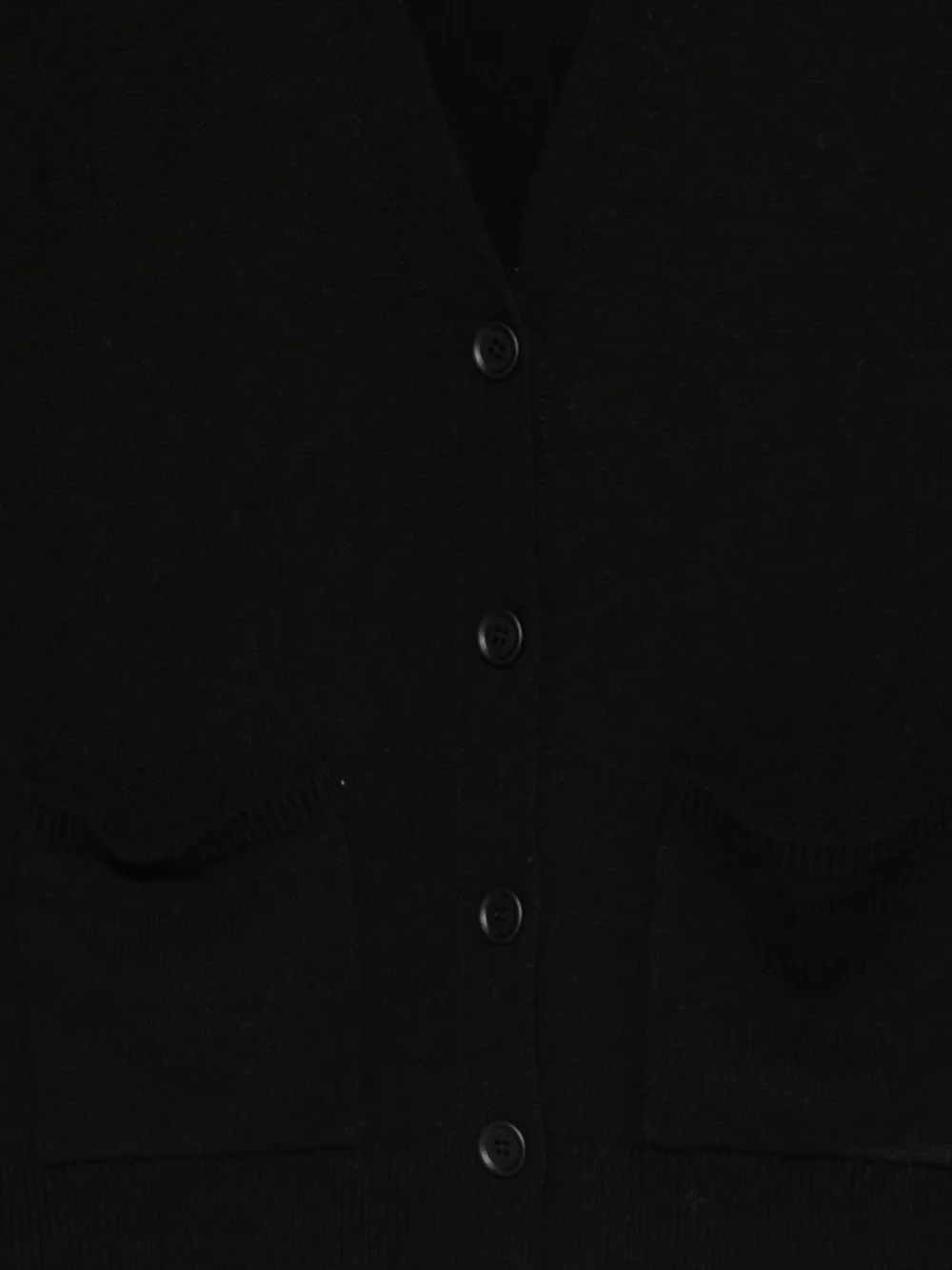 Anne Claire Button Pocket Cardigan In Black