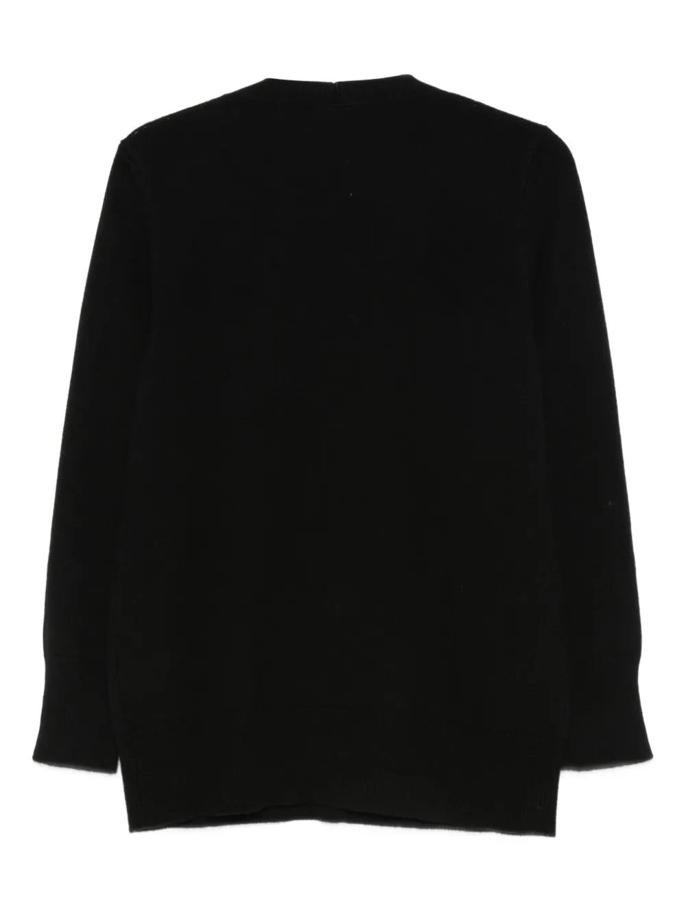 Anne Claire Button Pocket Cardigan In Black