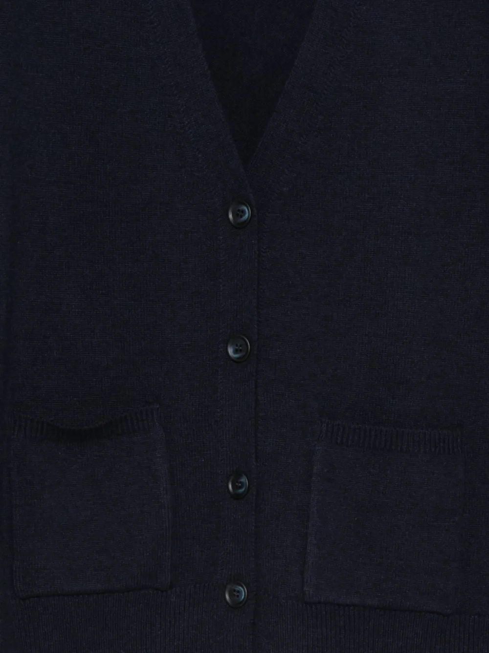 Anne Claire Pocket Button Cardigan In Blue