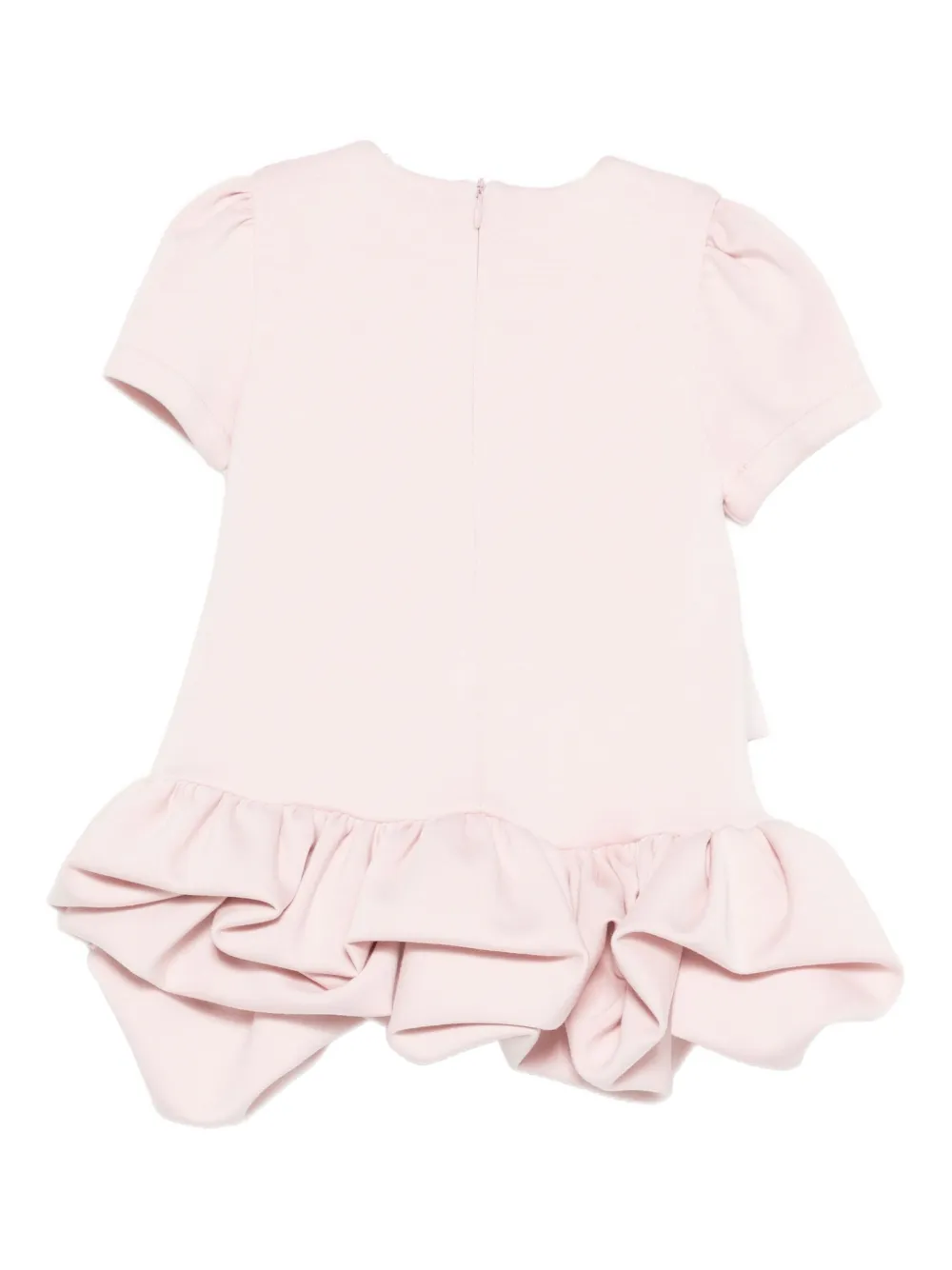Miss Grant Kids bow ruffled dress - Roze