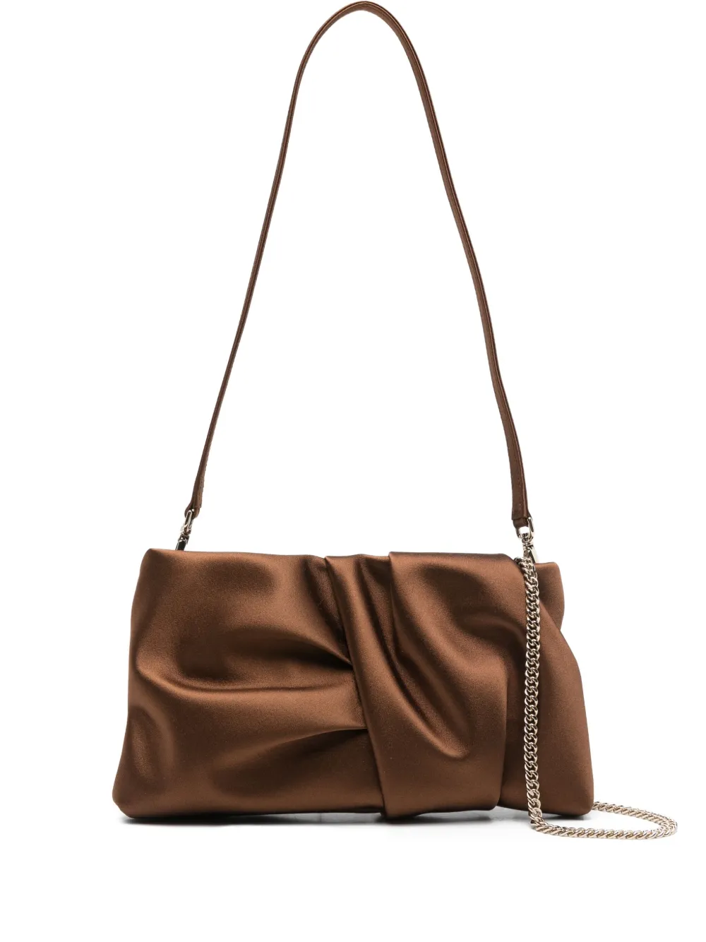 Jimmy Choo twisted clutch bag | Brown | Image 1