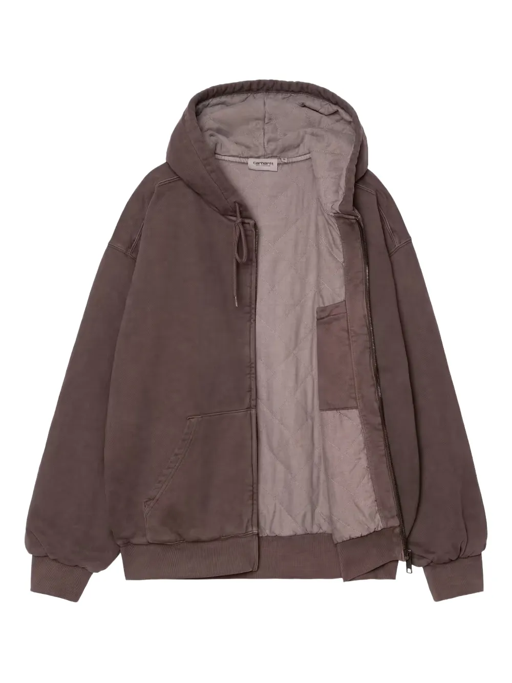 Carhartt Giubbino Hooded Vista Graphite In Brown