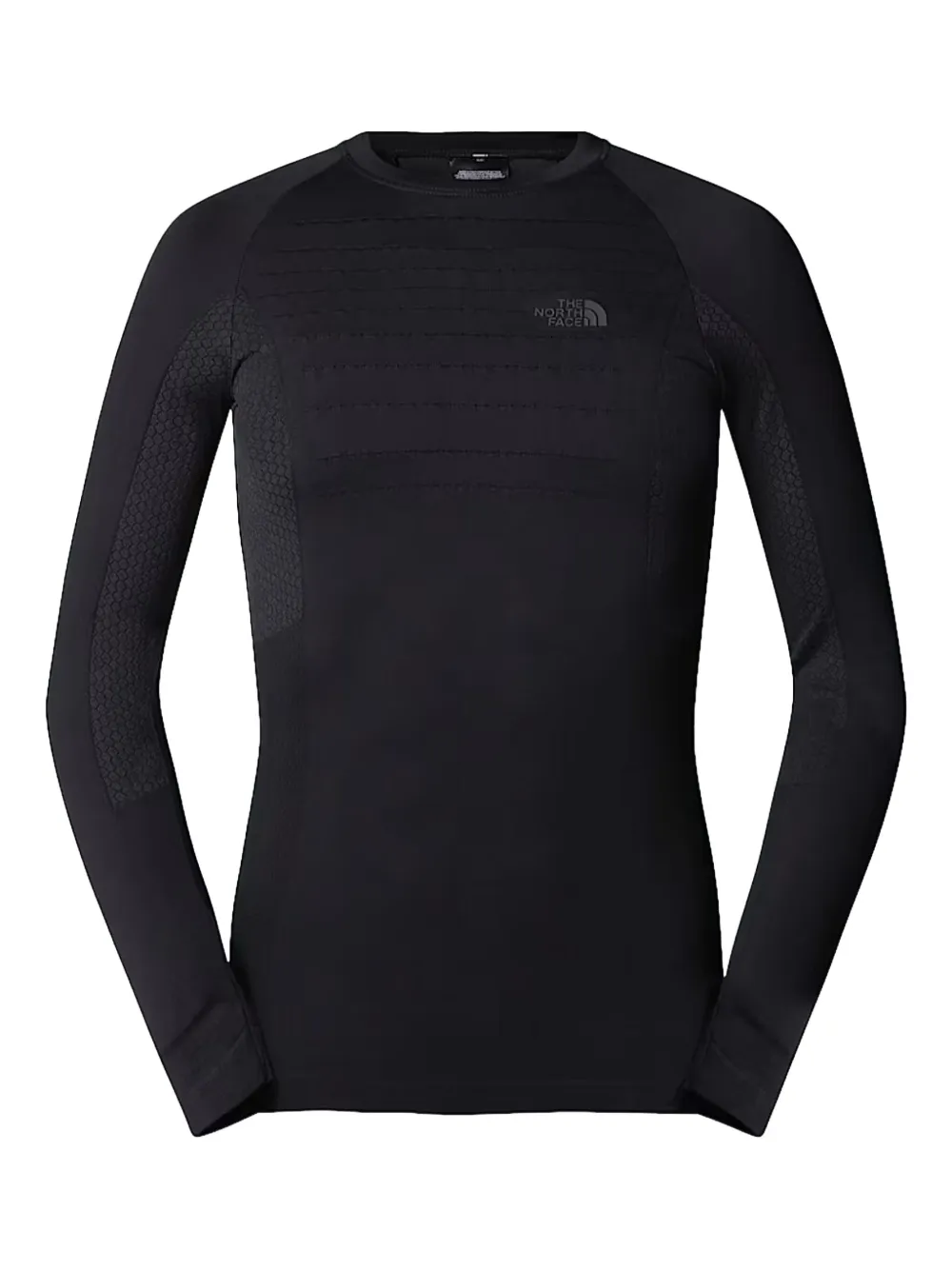 The North Face テクスチャード ロングTシャツ - ブラック The North Face テクスチャード ロングTシャツ - ブラック