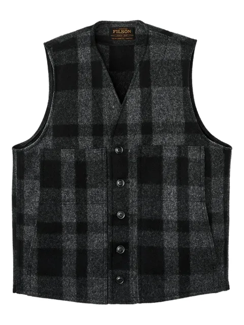 Filson Mackinaw checked vest