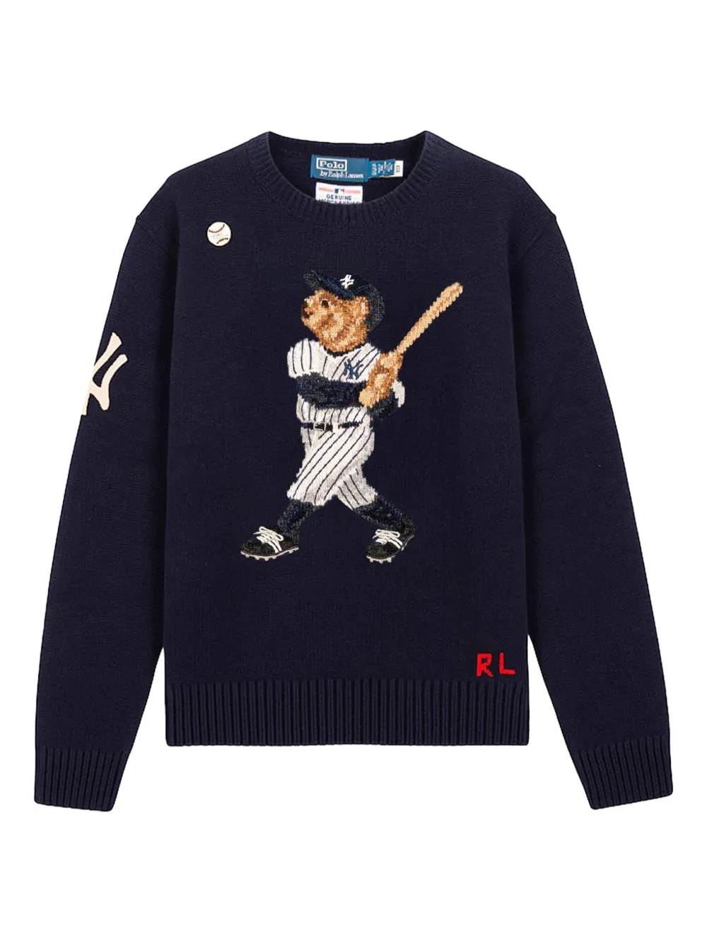 Polo Ralph Lauren NY Yankkees Polo Bear セーター - ブルー Polo Ralph Lauren NY Yankkees Polo Bear セーター - ブルー