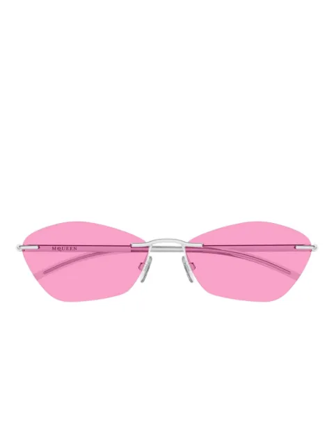 Alexander McQueen rimless geometric sunglasses