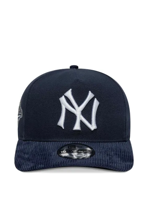 NEW ERA CAP corduroy-peak logo-embroidery baseball cap