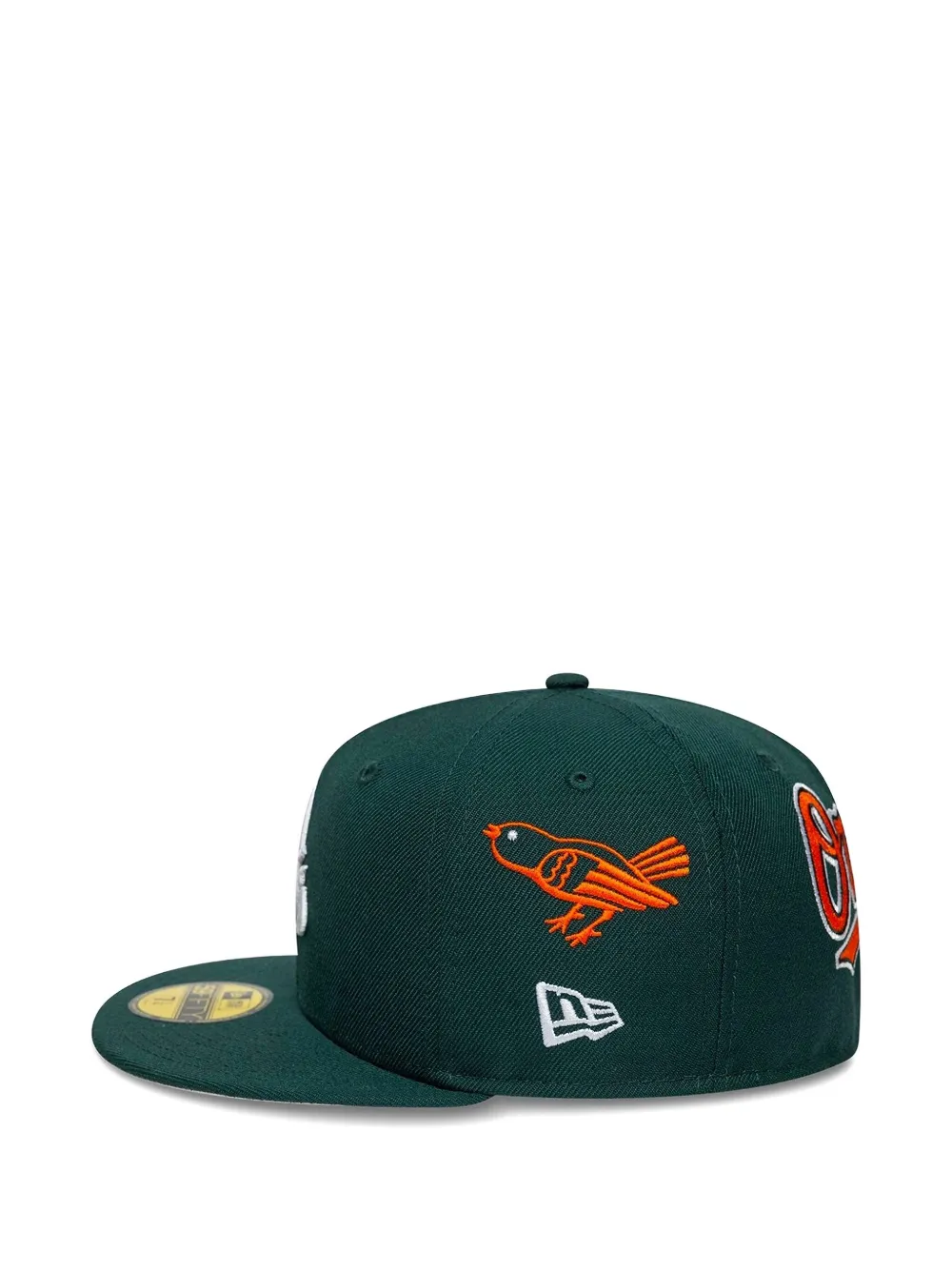 New Era Embroidered-logo Baseball Cap In Green