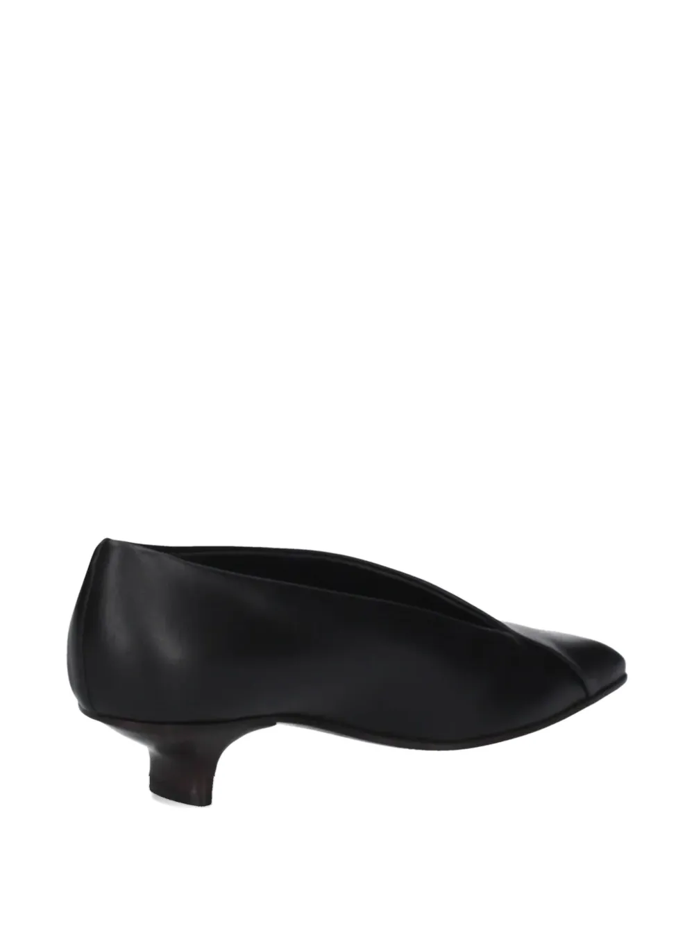 Vicini Square-toe Kitten-heel Pumps In Black