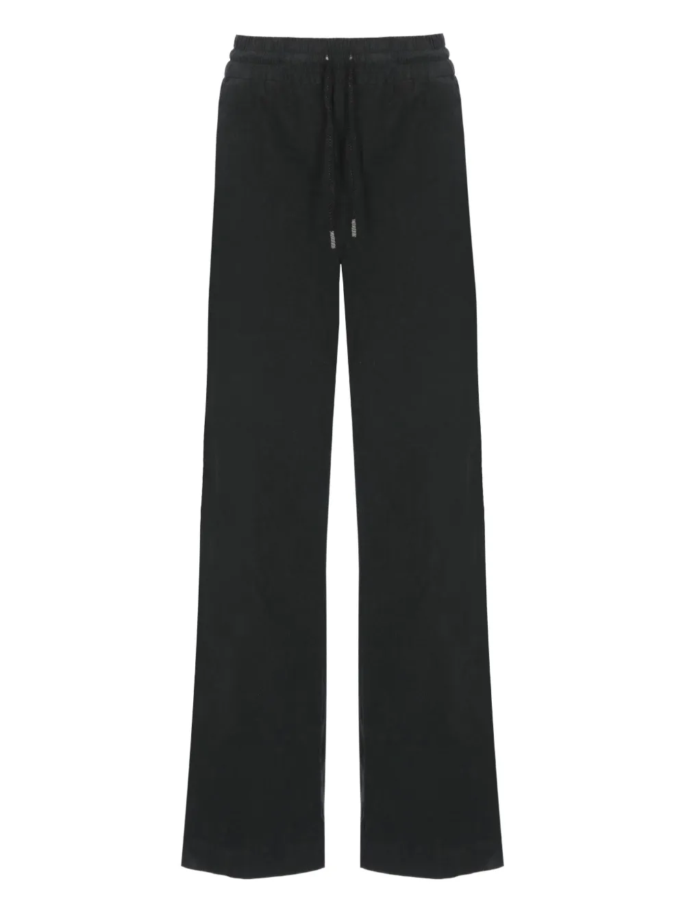 PANICALE drawstring cotton trousers | Black | Image 1
