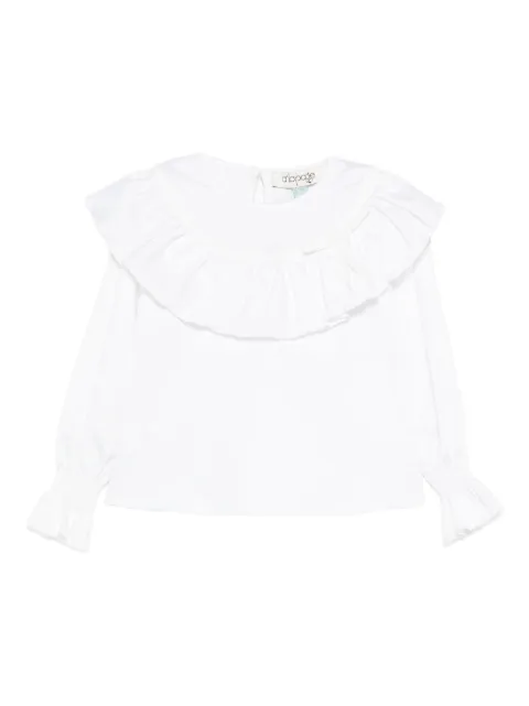 alapage ruffle-trim blouse