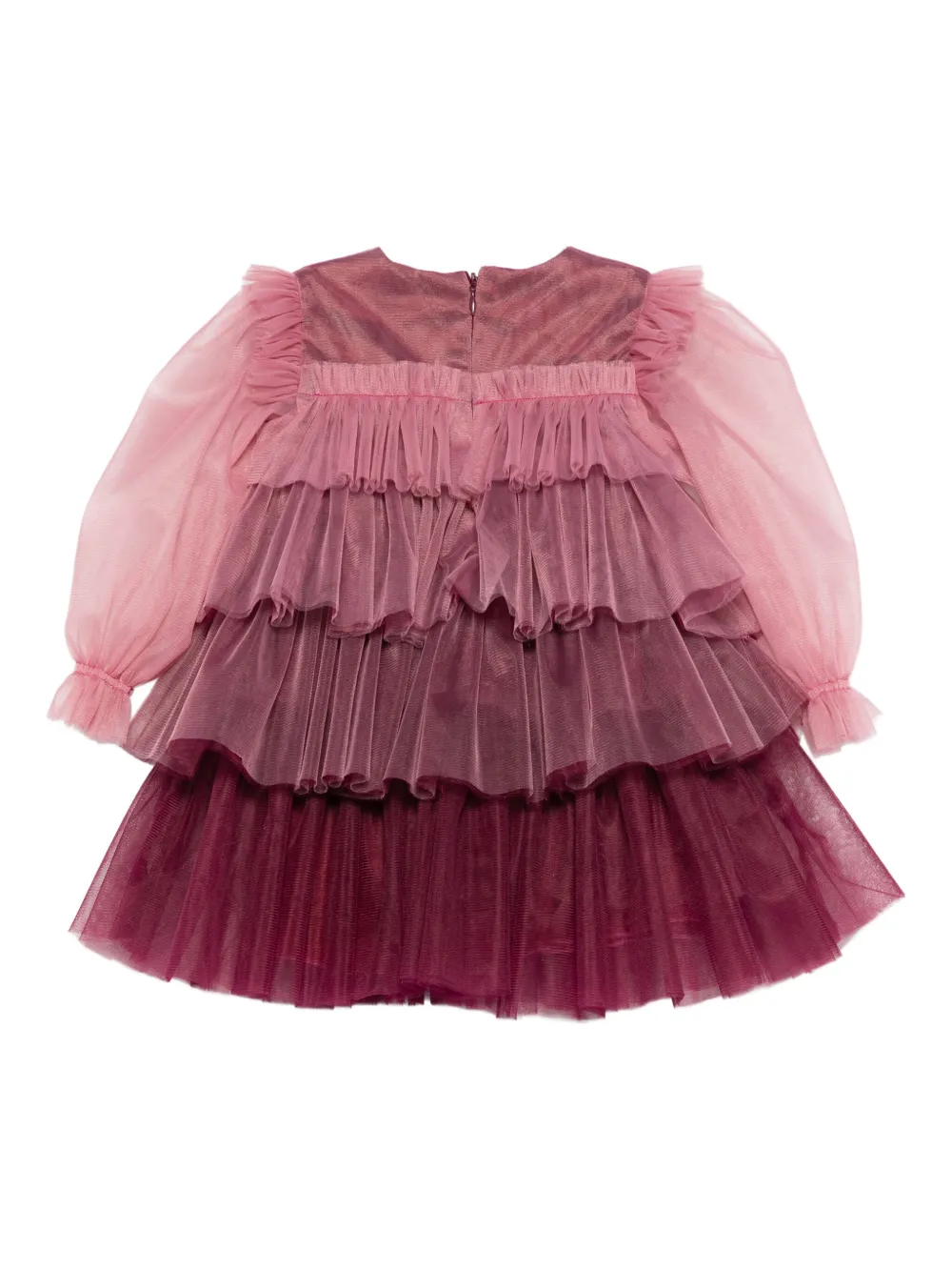 Alapage ombré-effect layered dress - Rood