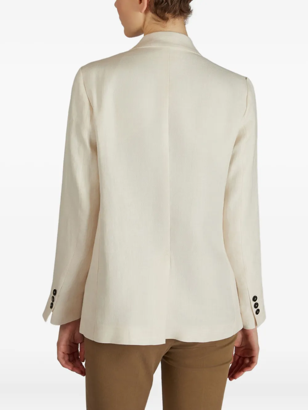 Montedoro Double-breasted Blazer In Neutral
